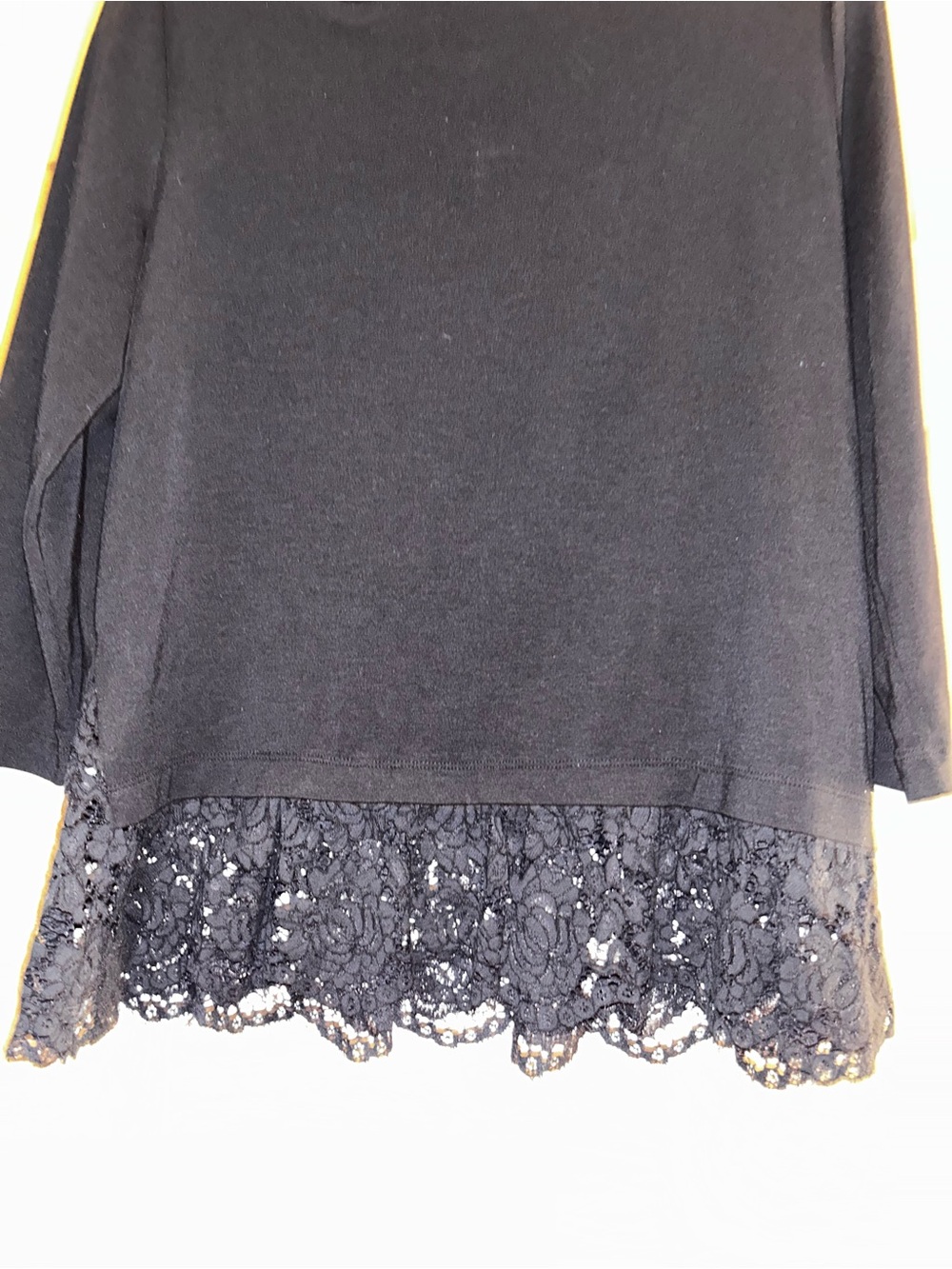 Preloved Kate Spade Broome Street Ruffle Lace Hem Top
